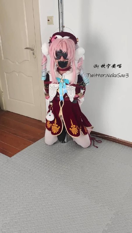 #坎喵 星穹铁道COS-被绑架的风堇+折腿柱缚+椅子固定放置+强高.mp4