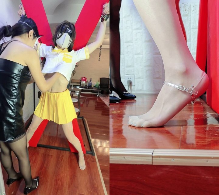 #妤妤cdsm 爱笑的男娘运气不会太差！纯享版小男娘全身tk：X架+强制踮脚+扒衣挑逗+床上大字缚+丝袜强高龟责还笑得出来吗？.mp4