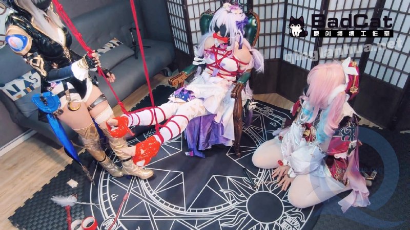 #BadCat【妙妙X依依X多比】【赛飞儿X暇蝶X风堇 原创TK剧情 三女互玩 tk qg一小时剧情大作！】